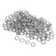 thumbnail image 2 of Lot de 100 œillets métalliques de 8 mm, rivets, œillets en laiton, pour chaussures, sacs, vêtements, accessoires, argent, 2 of 4