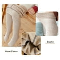 thumbnail image 5 of LOLANTA Winter Tights for Girls Rib Knitted Stockings Warm Fleece Lined Footed Leggings High Waist Pantyhose, 5 of 5