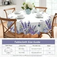 thumbnail image 5 of Round Tablecloth, Lavender LilyTablecloth Waterproof and Wrinkle-Free, Boho Table Covers, Summer Decorations for Home 70inch, 5 of 5