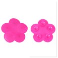thumbnail image 4 of Unique Bargains 1 Pc Flower-shaped Makeup Sponge brush cleaning mat Rose Red, 4 of 5