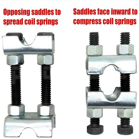 Maxfavor 2pcs Set 2-Way Adjustable Lift Or Lower Spring Spacer Coil Spring Compressor Spring Struts Shocks Adjuster Tools