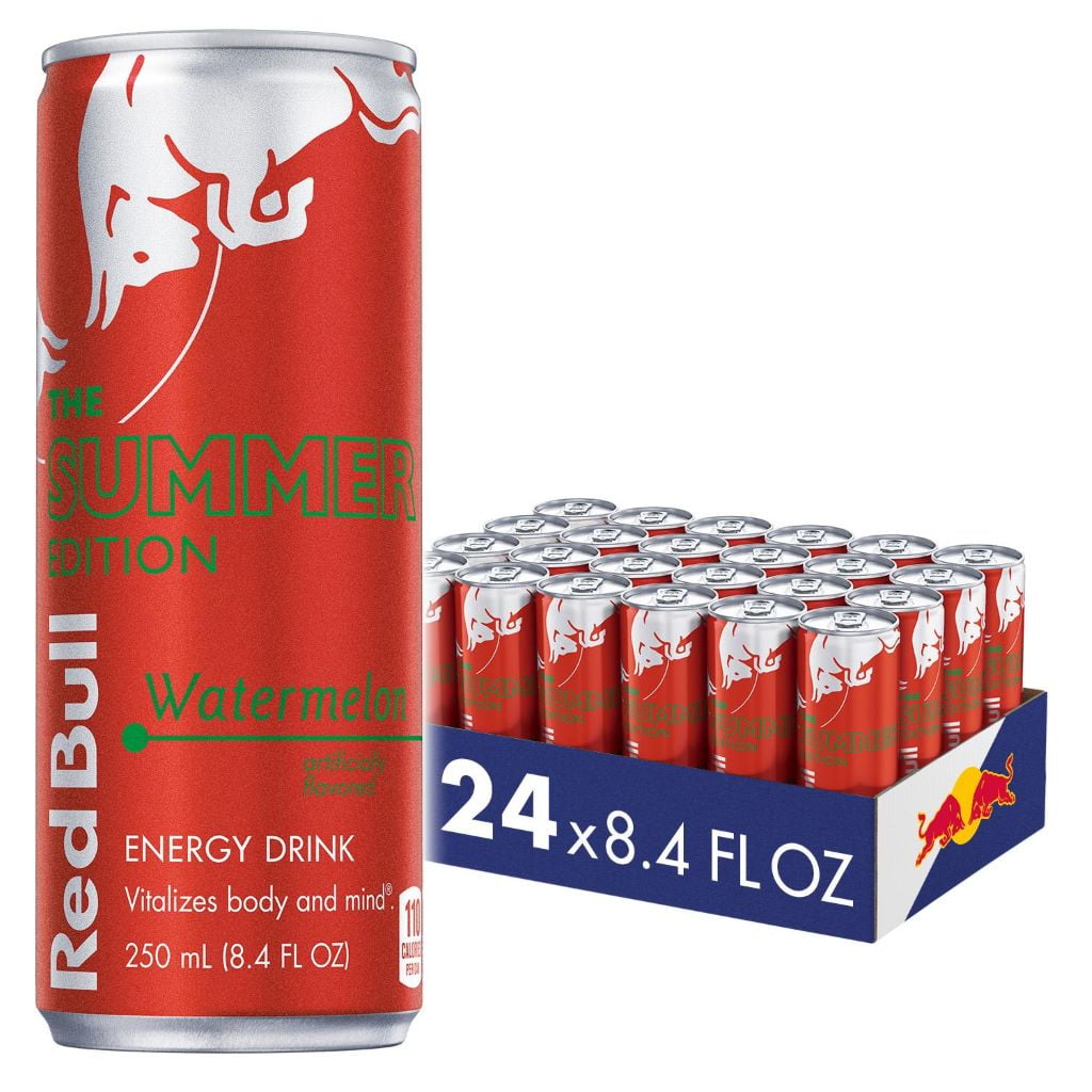 (24 cans) Red Bull Summer Edition Watermelon Energy Drink, 8.4 fl oz