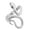 silver, variant on Fogun Gothic Unisex Snake Shaped Open Bracelet for Men and Women Punk Hiphop Styles Irregular Bangle Fashion Statement Jewelry