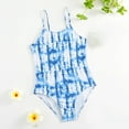 thumbnail image 5 of LYMAYTER 4-8 T Girls halter Swimsuits One Piece Cute Printed Bathing Suit for kids Toddler Summer Multi-color Bikini Swimwear, 5 of 9