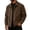 W2-Brown, variant on Men's Corduroy Jacket Long Sleeve Button Down Shirts with Pockets Lapel Collar Solid Color Shacket Jacket Loose Fit Fall Winter Vintage Casual Clothes,Brown 3XL