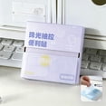 thumbnail image 4 of Transparent Glitter Sticky Notes, Pull‑Out Translucent Sparkle Memo Notes, Strong‑Adhesive Decorative Clear Sticky Notes for Office Work and Daily Annotation, 4 of 5