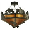 thumbnail image 4 of Meyda Tiffany 130951 Catch Of The Day 4 Light 38" Wide Semi-Flush Ceiling Fixture - Bronze, 4 of 5