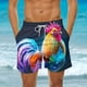 thumbnail image 1 of Pantalones cortos de playa holgados de verano para hombre, con bolsillos, para nadar., 1 of 6
