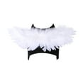 thumbnail image 1 of Wosthever Amplia aplicación y disfraz hecho con plumas, alas de Ángel para cosplay de mascotas para gatos de fiesta de Halloween Kits de decoración para fiestas, 1 of 6