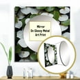 thumbnail image 3 of Designart "Collage of Green and White Leaves" Botanical Square Mirror Wall Decor Traditional - Large Green Square Bathroom Mirror - Square Printed Wall Art, 3 of 5