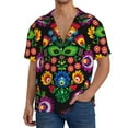 thumbnail image 3 of Haiem Traditional Floral Polish Men's Casual Shirts Short Sleeve Button Down Shirts Fashion Textured Summer Beach Shirt-3X-Large, 3 of 7