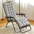 thumbnail image 4 of Chaise Lounger Cushion, 61Inch Chaise Lounger Cushions Rocking Chair Sofa Cushion with Ties,Thick Padded Chaise Lounger Swing Bench Cushion (Chairs not included), 4 of 8