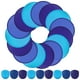 thumbnail image 1 of Juego de 24 ventiladores de disco volador plegables de 25 cm de Soulchen, color azul, 1 of 7
