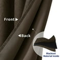 thumbnail image 4 of Subrtex Blackout Curtains Room Grommet Curtain Thermal Insulated Drapes, Set of 2, Olive Brown, 53"x84", 4 of 8