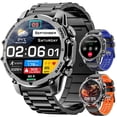 thumbnail image 1 of Reloj inteligente Hwagol de 1,52" estilo militar con más de 100 modos deportivos, 1 of 8