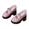 thumbnail image 5 of colcolo 1:4 Scale High Heeled Shoes,Doll Decoration,DIY Clothing Hands on Educational PU Leather Female Model Shoes Doll Figure Shoes pink, 5 of 8