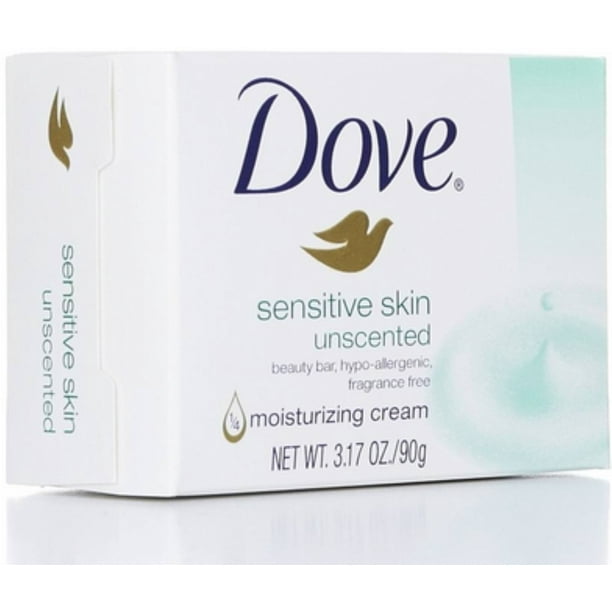 Dove Bar Soap for Sensitive Skin 3.15 oz (Pack of 6) - Walmart.com