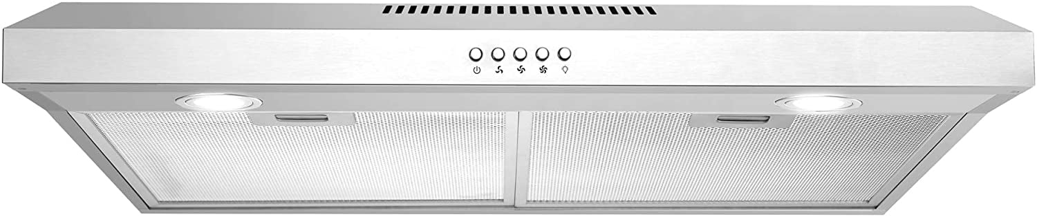 Details about   Cosmo 5U30 30-in Under-Cabinet Range Hood 250-CFM with Ducted/ Ductless Top/ LED 