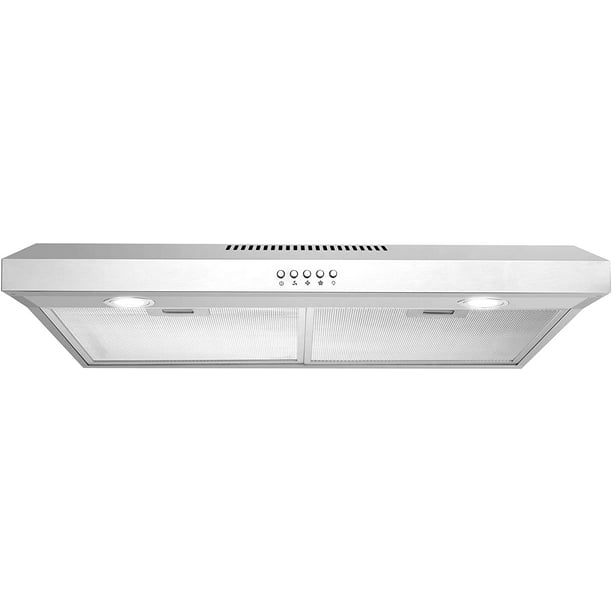 Cosmo 5U30 30 in. Under Range Hood with Ducted / Ductless Convertible Slim Kitchen Over