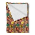thumbnail image 2 of Abstract Soft Flannel Fleece Throw Blanket, Surreal Floral Arrangement Lilacs Roses and Numerous Leaves Cool Colorful Image, Cozy Plush for Indoor and Outdoor Use, 50" x 60", Multicolor, by Ambesonne, 2 of 5