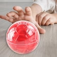 thumbnail image 1 of Bola de laberinto 3D, desafíos, reacción intelectual, regalo de vacaciones, rompecabezas, juego de laberinto para mayores de 5 años, niños, niñas y Rojo, 1 of 8