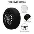 thumbnail image 4 of Bingfone Summer With Flamingo Spare Tire Cover Weatherproof Universal Wheel Protectors For Rv Camper Travel Trailer Suv Truck 16 Inch, 4 of 9