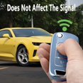 thumbnail image 5 of Key Fob Cover Compatible with Chevrolet Camaro Cruze Malibu Equinox Trax Volt Impala Sonic Spark Aveo Orlando GMC Terrain Buick Regal Encore Verano Allure Keychain Case Holder Protector,Blue, 5 of 6