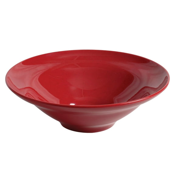 Excellante Passion Red Melamine Dinnerware Collection 13 X 13 Inch Salad Bowl, 4.125 Inch Deep - 96 Oz, Comes in Each