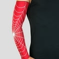 thumbnail image 2 of Spider Web Arm Sleeves, Athletic Compression Sleeves for Sports, Sweat-Absorbent Elbow Support for Basketball, Football, Cycling, L, 2 of 5