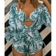 thumbnail image 2 of Traje de baño dividido con estampado de hojas de Bikini con aros y retales cómodos para mujer con almohadilla en el pecho OAVQHLG3B Store  lin121212, 2 of 4