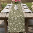 thumbnail image 5 of Table Runners 36 Inches Long Dress Scarves, Rustic Wildflowers Farmhouse Kitchen/Dining Table Decor Table Runner, Short Coffee Tablerunners, Spring Floral Botanical Retro Sage Green 13x36 Inch, 5 of 8