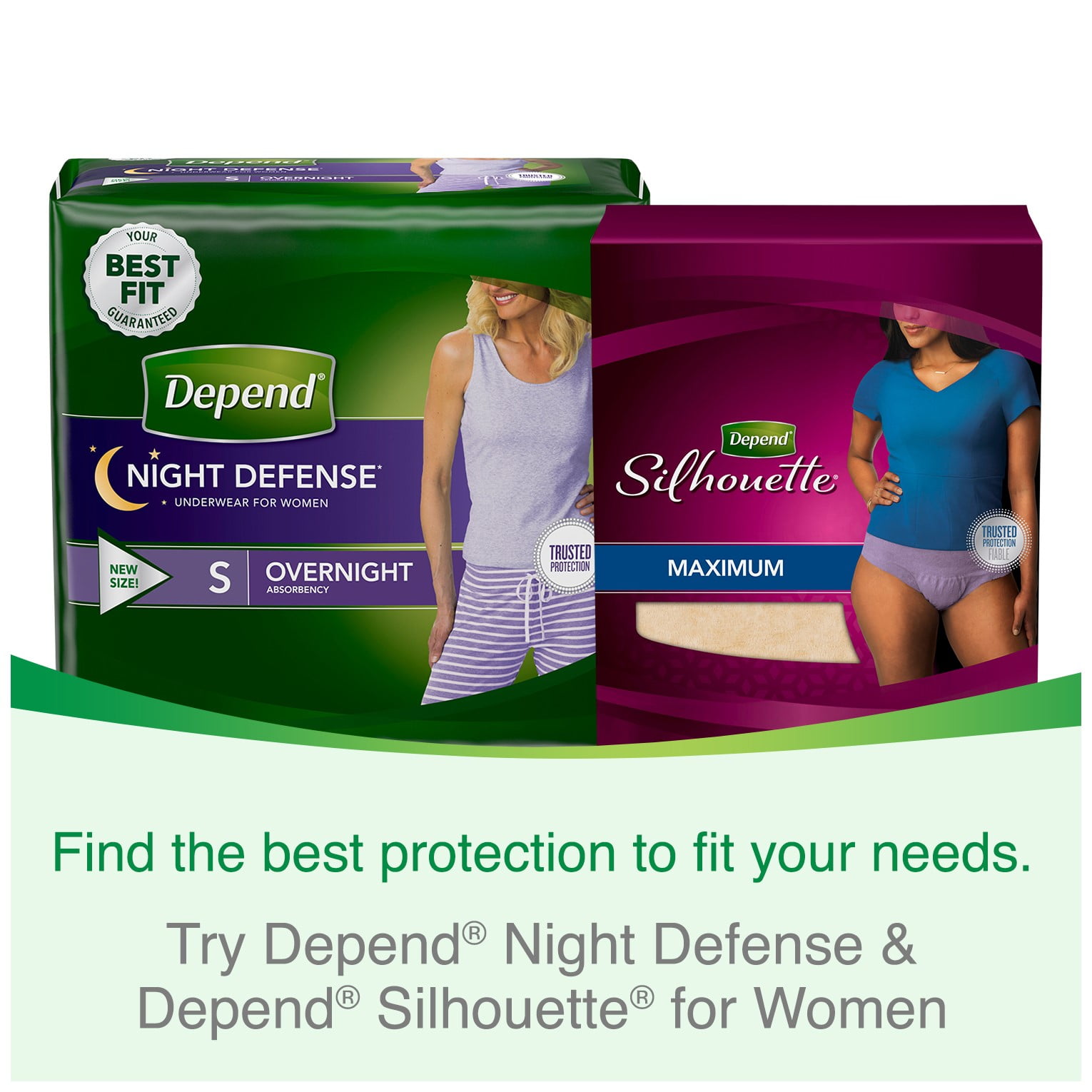 Depend FIT-FLEX Incontinence Underwear for Women, Maximum Absorbency, S, Tan 60 ct