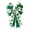 Green, variant on Dserhfy St. Patrick's Day Bow Large White Green Glitter Shamrock Bow Irish Holiday Decor Ribbon Bow Knot for Wreath Tree Topper Front Door