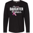 thumbnail image 3 of Inktastic Breast Cancer Awareness My Daughter is a Fighter Long Sleeve T-Shirt, 3 of 5