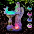 thumbnail image 6 of JahyShow Solar Angel Figurine with Color Changing Light - Resin Statue Ornament for Outdoor Decor, Patio, Lawn and Housewarming Gift, 6 of 7