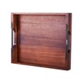 thumbnail image 1 of Bandeja de madera VEVOR de madera de acacia con asas, 43 x 31 x 5 cm, 1 of 9
