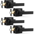 thumbnail image 1 of Matte Door Handles Passage Door Handles Interior Door Handles NonLocking Lever Set [for Hallway or Closet Doors] Reversible for Right/Left Sided Doors, 1 of 8