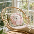 thumbnail image 4 of Meggemo Spring Embroidered Dog Pillow Cover Cute Pet Cushion Case Sofa Living Room Decorative Throw Pillow Home Accent Cozy, 4 of 8