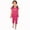 Hot Pink, variant on Girl's Pants Size 7, Girl's Summer Round Neck Small Print Short Sleeved Flying Sleeves Elastic Waist Cropped Pants Two-Piece Set