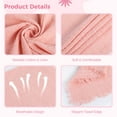 thumbnail image 5 of 12 PCS Pink Cotton Linen Napkins, Tassel Edge Table Napkins, Light Pink Cloth Napkins, Decorative Dining Napkins for Weddings, Parties, Photo Props, Everyday Use, 5 of 6