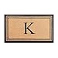 thumbnail image 3 of A1 Home Collections A1HOME200021-BR-Monogramme A1HC Tapis de Porte en Fibre de Coco Pure Naturelle avec Dos en PVC Robuste Monogramme, K, 3 of 4