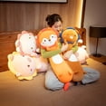 thumbnail image 2 of Cartoon cute soft cute animal long pillow plush toy children's gift animal pillow birthday gift creative Christmas giftfox100cm Deng Xun unisex, 2 of 2