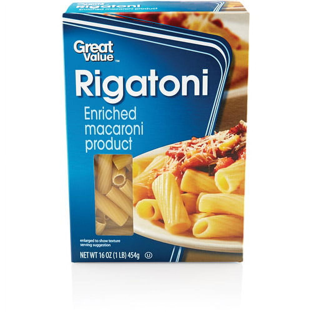Great Value Rigatoni 16 Oz