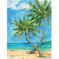 thumbnail image 2 of Brent, Paul 15x18 White Modern Wood Framed Museum Art Print Titled - Palmas Belize II, 2 of 4