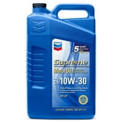 Chevron Supreme 10W-30 Motor Oil, 5 Quart Case (3 Pack)