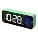 thumbnail image 3 of Reloj despertador digital de música moderna, 4 puertos de carga USB de dual de brillo ajustable 12/24H Relojes de electrónicos grandes , Verde BLESIY Despertador digital, 3 of 8