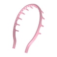 thumbnail image 1 of Diadema de silicona con forma de peine, accesorio antideslizante para cabello, con diente para familiares y amigos, día de Valentín. Rosa, 1 of 8