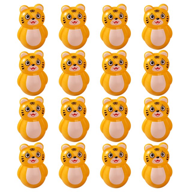 16 Pcs Jouets Gobelets en Forme de Tigre Jouets Adorables pour Enfants