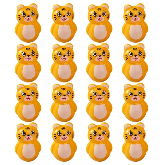 BRIGHTFUFU 16 piezas de tigre tigre juguetes tumbler adorables juguetes de vaso para niños