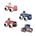 thumbnail image 2 of ZARKEA Pull-Back Fire Engine Car and Magnet Connect Toy for Toddlers 18M+, Role Play Wooden Rescue Car, 2 of 8